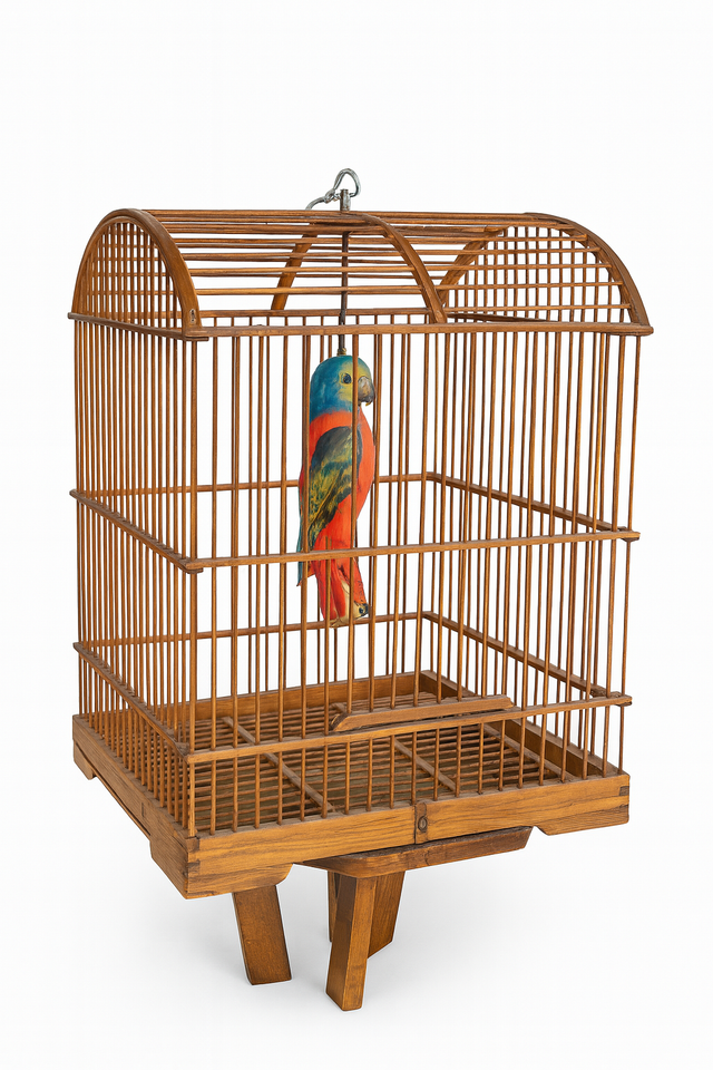 Cage à oiseau décorative – Milieu XXe siècle
