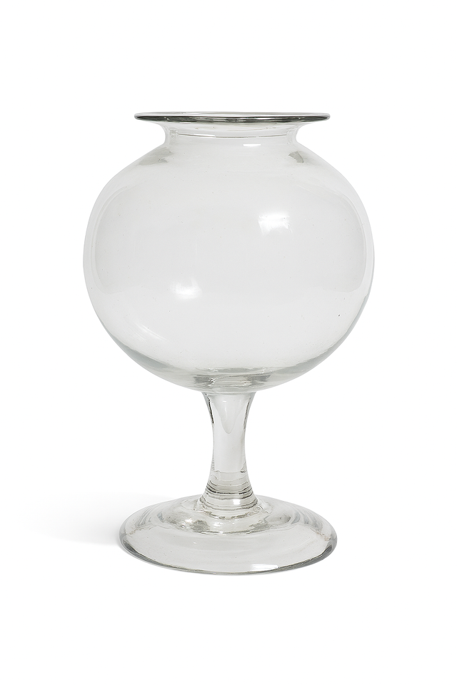 Pot à sangsues en verre