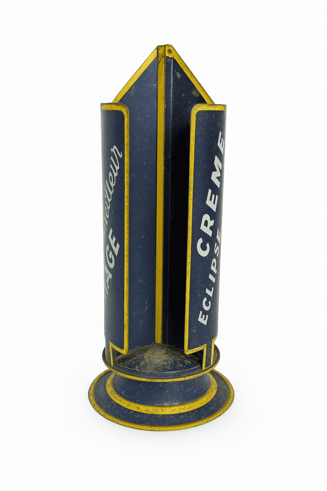 présentoir publicitaire ancien – crèmes “eclipse”