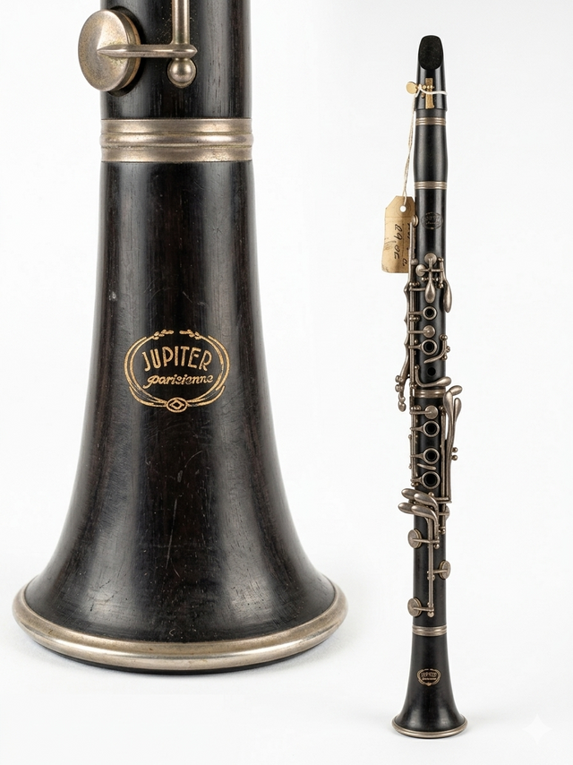 Clarinette en bois d'ébène Jupiter Parisienne vue d'ensemble