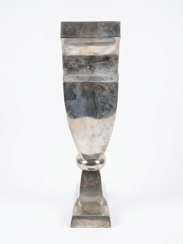 Vase décoratif design en aluminium – Style Années 1980