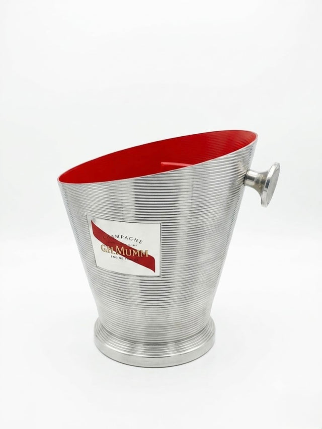 Seau à champagne vintage en aluminium – G.H.MUMM Reims, France