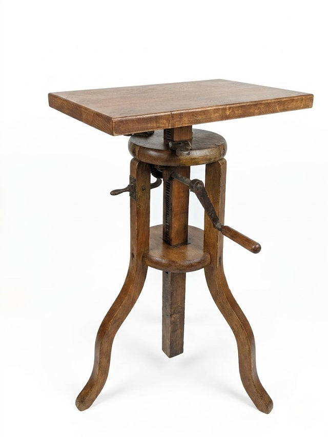 Rare sellette de sculpteur en bois massif – Style Napoléon III – Époque XIXe siècle