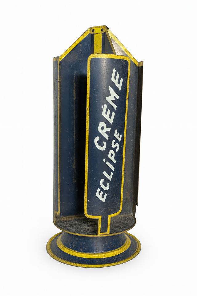 Présentoir publicitaire ancien – Crèmes “ECLIPSE”