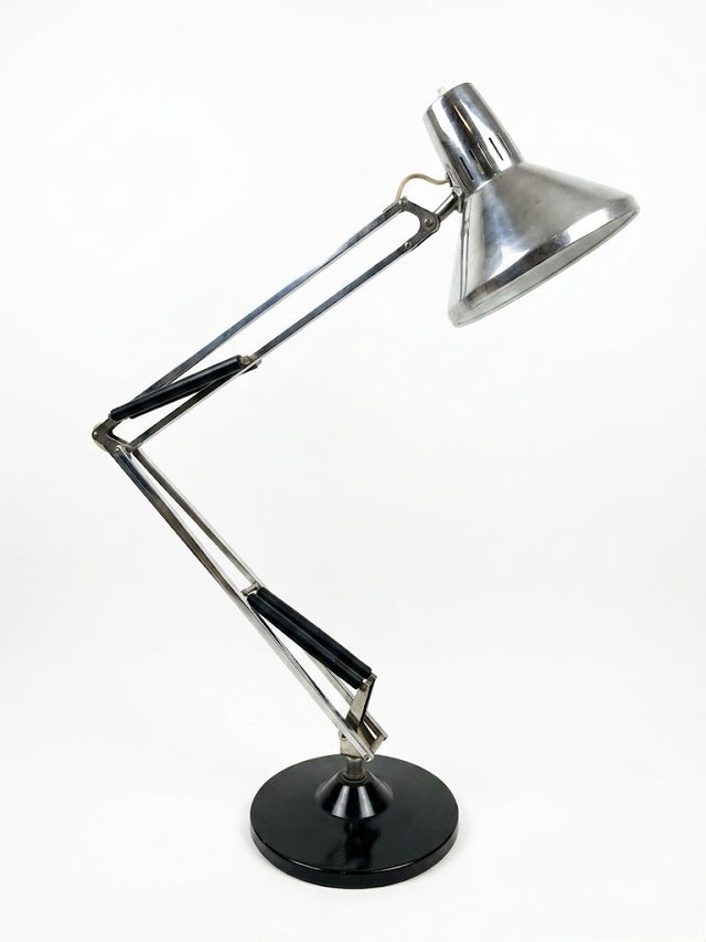 Lampe d'architecte articulée vintage – Modèle 2312 par Waso LEDU – Métal