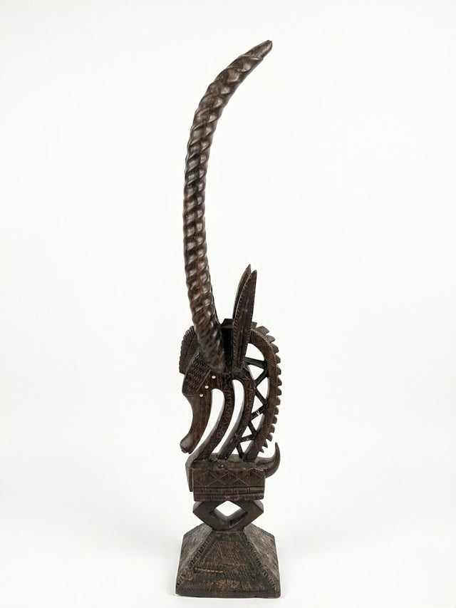 Grande statue anthropomorphe en bois sculpté – Art BAMBARA – Mali