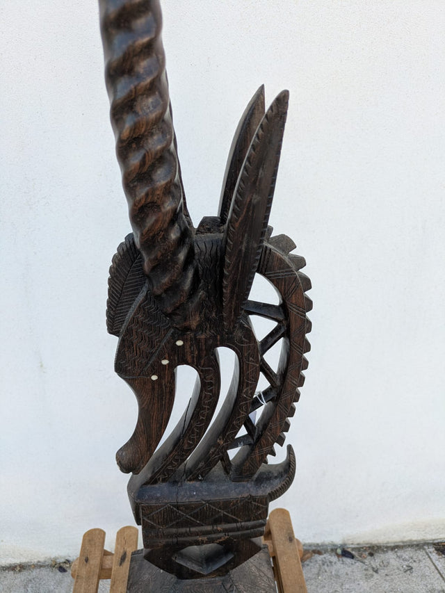 Grande statue anthropomorphe en bois sculpté – Art BAMBARA – Mali